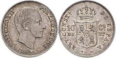 10 céntimos de peso (Periodo colonial Español) from Philippines