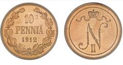 10 penniä (Russian Government) from Finland