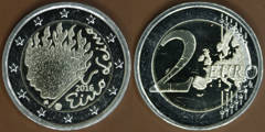 2 euro (90th Anniversary of the Death of Eino Leino) from Finland
