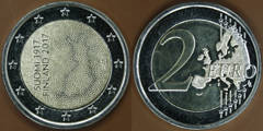2 euro (100 Aniversario de la Independencia) from Finland