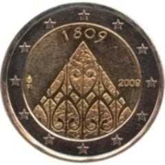 2 euro (200 Aniversario de la Autonomía de Finlandia) from Finland