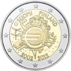 2 euro (10 Aniversario de la Circulación del Euro) from Finland