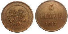 5 penniä (Civil War) from Finland