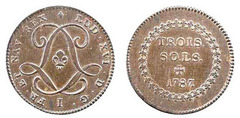 3 sols (Colonias Francesas) from France overseas