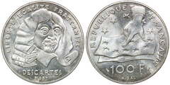 100 francs (Descartes) from France