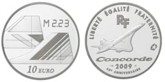 10 euro (40 Aniversario del primer vuelo del Concorde) from France