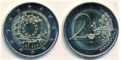 2 euro (30th Anniversary of the European Flag) from France