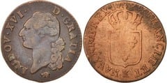 1 sol (Louis XVI) from France