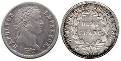 1/2 franc (Napoleon I) from France