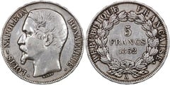 5 francos (Napoleon III) from France