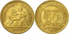 50 centimes (Chambers of Commerce) from France