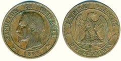 10 centimes (Napoleon III) from France