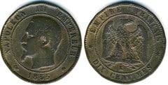 10 centimes (Napoleón III) from France