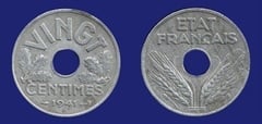 20 centimes from France