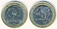 4.500 francos CFA (Gota de aceite) from Gabon