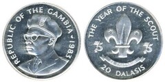 20 dalasis (Year of the Explorer) from Gambia