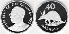 40 dalasis (Conservación de la Vida Salvaje) from Gambia