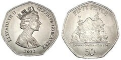50 pence (Captura de Gibraltar 1704) from Gibraltar