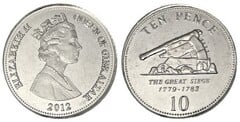 10 pence (El Gran Sitio 1779-1783) from Gibraltar