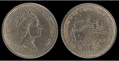1 pound (Yate real) from Gibraltar