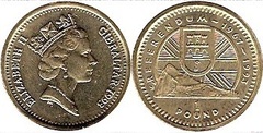 1 pound (1967 Referendum) from Gibraltar
