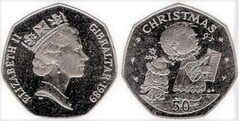 50 pence (Christmas) from Gibraltar