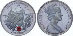 1 crown (Normandy Landings) from Gibraltar