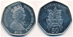 50 pence (Christmas 2012) from Gibraltar