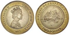 2 pounds (Batalla de Trafalgar 1805) from Gibraltar