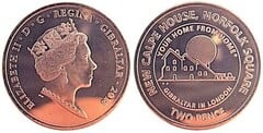 2 pence (Official logo of Casa Calpe) from Gibraltar