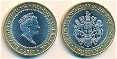 2 pounds (50th Anniversary of the Referendum) from Gibraltar