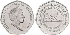 50 pence (Official logo of Casa Calpe) from Gibraltar
