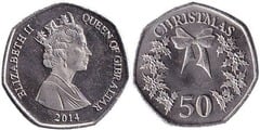 50 pence (Christmas 2014) from Gibraltar