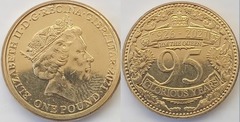 1 pound (95th Anniversary of the birth of Elizabeth II) from Gibraltar