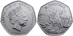50 pence (Christmas 2022) from Gibraltar