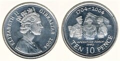 10 pence (Operation Torch 1942) from Gibraltar