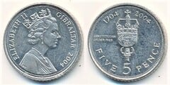 5 pence (Constitución Orden 1969) from Gibraltar