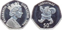 50 pence (Christmas 2004) from Gibraltar