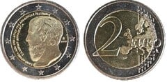 2 euro (2.400 Aniversario de la Fundación de la Academia de Platón) from Greece