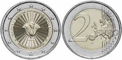2 euro (70th Anniversary of the Union of the Dodecanese Islands with Greece) from Greece