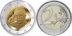 2 euro (100 Aniversario del Nacimiento de Manolis Andronikos) from Greece
