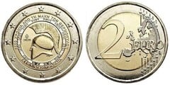 2 euro (2,500 Anniversary of the Battle of Thermopylae) from Greece
