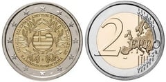 2 euro (200 Aniversario de la Revolución Griega) from Greece