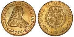 8 escudos (Ferdinand VI) from Guatemala