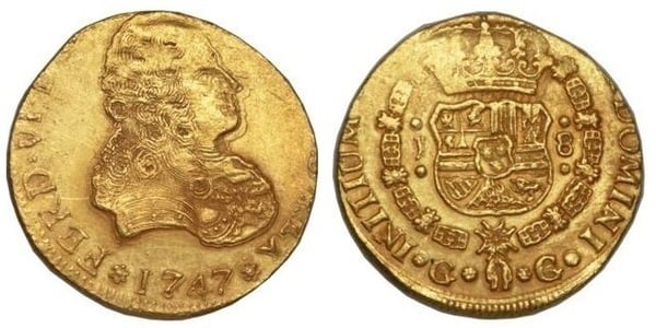 Photo of 8 escudos (Fernando VI)