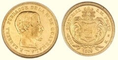 10 pesos (Rafael Carrera) from Guatemala