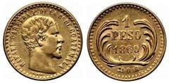 1 peso (Rafael Carrera) from Guatemala