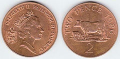 2 pence from Guernsey