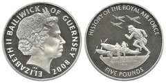 5 pounds (Batalla de Gran Bretaña 1940) from Guernsey