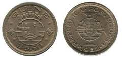 2½ escudos (Portuguese Guinea) from Guinea-Bissau